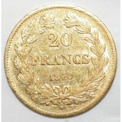 GADOURY 1031 - 20 FRANCS OR 1840 A PARIS - TYPE LOUIS PHILIPPE - TTB - KM 750.1