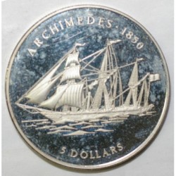 COOK ISLANDS - KM 456 - 5 DOLLARS 1999 - THE ARCHIMEDES 1850
