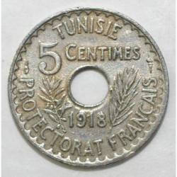 TUNISIA - KM 242 - 5 CENTIMES 1918